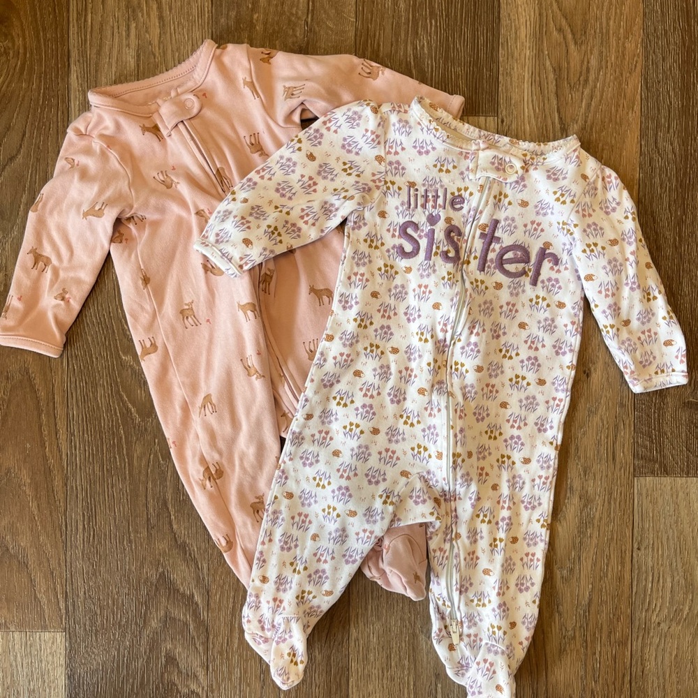 Child of Mine by Carter’s 3–6 Months Sleepers 💕 | 2-Piece Set | EUC